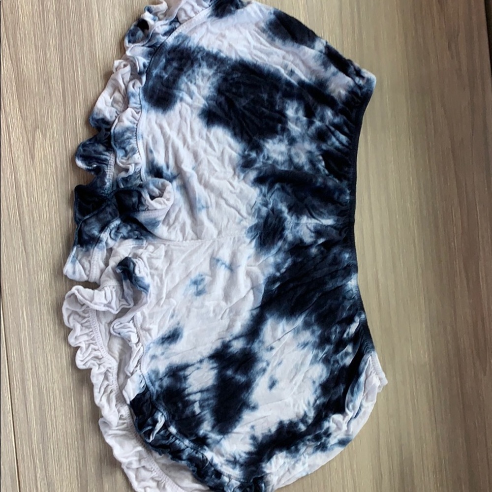 Brandy Melville Tie-Dye Ruffle Shorts